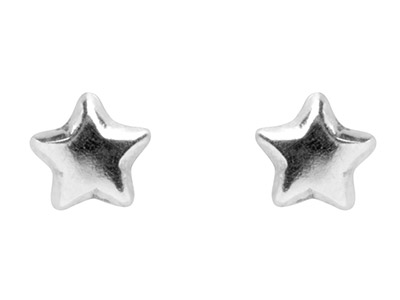 Pendientes Estrella 5mm, Plata 925