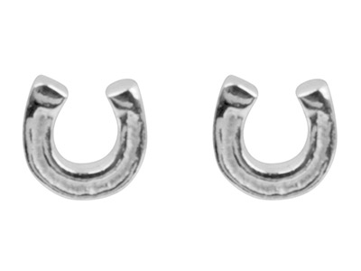 Pendientes Herradura 4mm, Plata 925