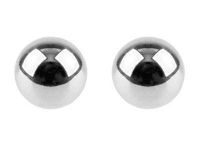 Pendientes De Bola De 5 mm, Plata 925 - Imagen Estandar - 1