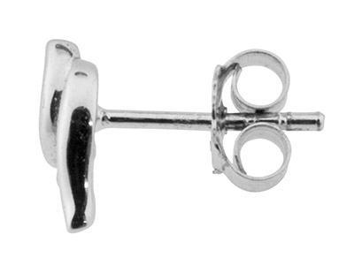 Pendientes Tourbillon De 10 mm Con Circonio De 2 mm, Plata 925 - Imagen Estandar - 2