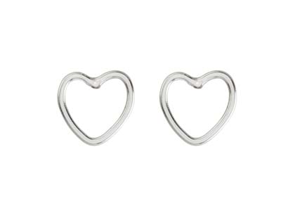 Pendientes Corazn 4,4mm, Plata 925