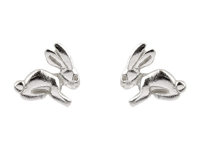 Pendientes Conejito, Plata 925 - Imagen Estandar - 1