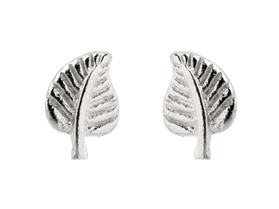 Pendientes De Hojas, Plata 925 - Imagen Estandar - 1