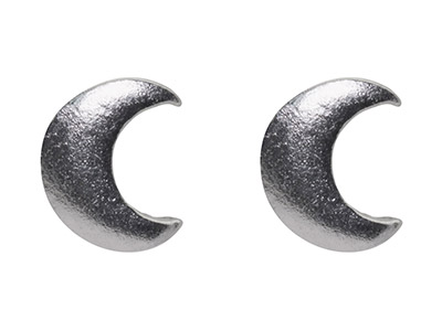 Pendientes Creciente De Luna, Plata925
