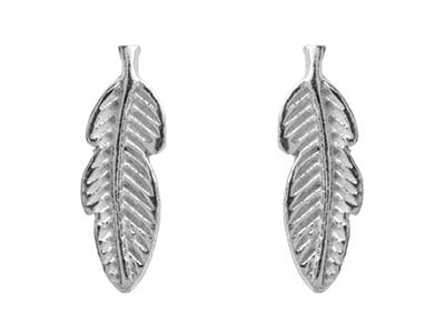 Pendientes Pluma 10,70 Mm, Plata 925