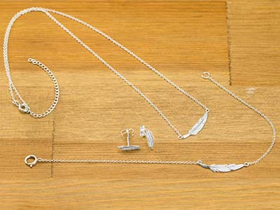 Pendientes Pluma 10,70 Mm, Plata 925 - Imagen Estandar - 4