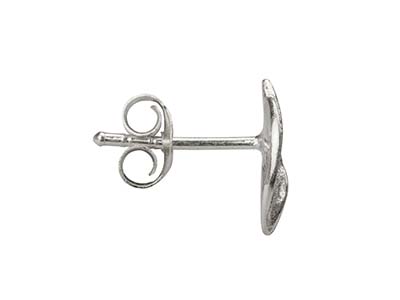 Pendientes Hoja 10 mm, Plata 925 - Imagen Estandar - 3