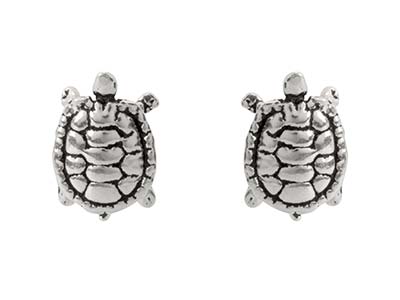 Aretes Tortuga, Plata 925 - Imagen Estandar - 1