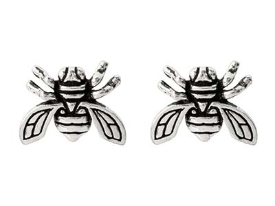 Aretes De Abeja, Plata 925 - Imagen Estandar - 1