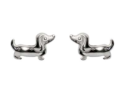 Pendientes Teckel, Plata 925