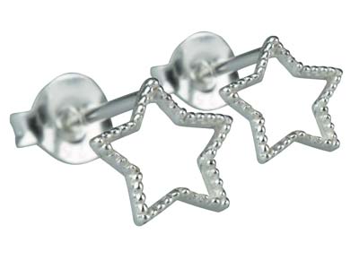 Pendientes Estrellas, Plata 925 - Imagen Estandar - 2