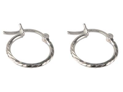 Criollas Retorcidas 12mm, Plata 925
