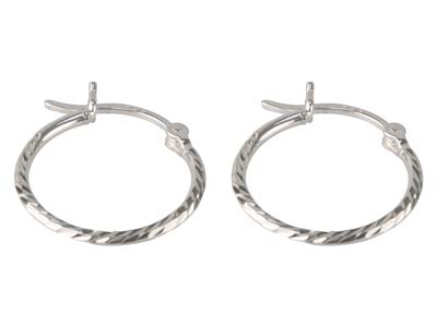 Criollas Retorcidas 15mm, Plata 925