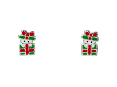 Pendientes Cadeau De Noël, Plata 925 Lacada