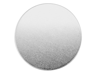 Pieza En Bruto Redonda En Blanco 15x 1 Mm, Plata 925 Recocida 100% Plata Reciclada - Imagen Estandar - 1