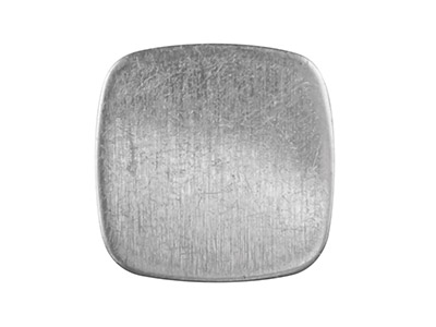 Pieza En Bruto De Flan Cuadrado Cojn 12,80mm, Plata 925 100 Plata Reciclada