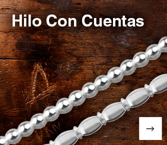 Hilo con cuentas de plata