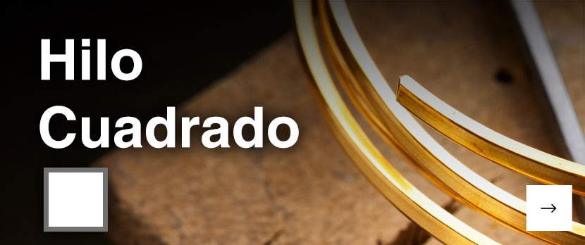 Hilo cuadrado de oro