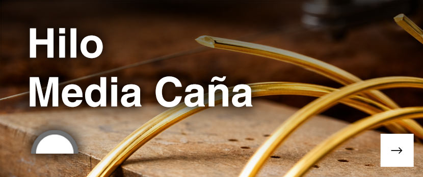 Hilo media caña oro
