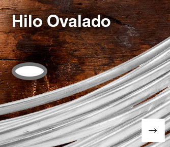 Hilo ovalado de plata