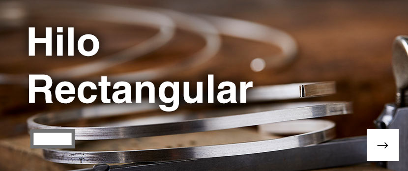 Hilo rectangular de plata