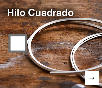 Hilo cuadrado de plata